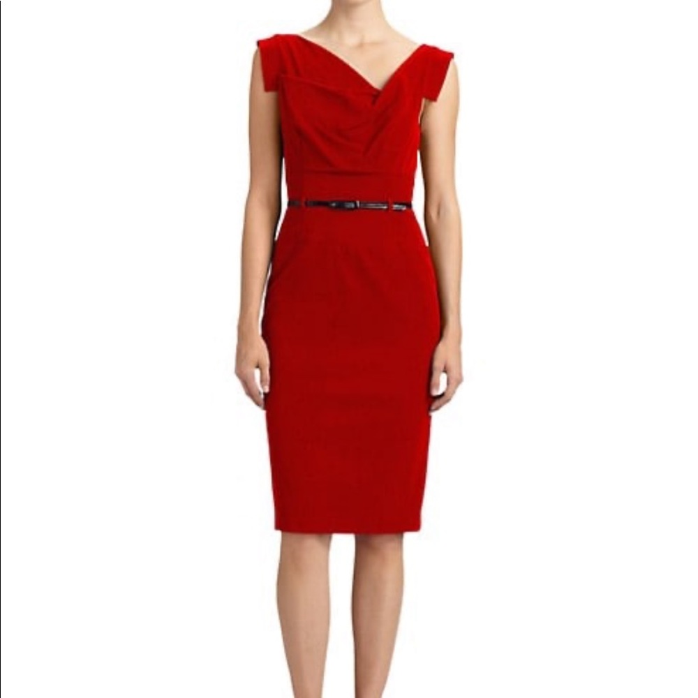Black Halo red Jackie O dress size 0